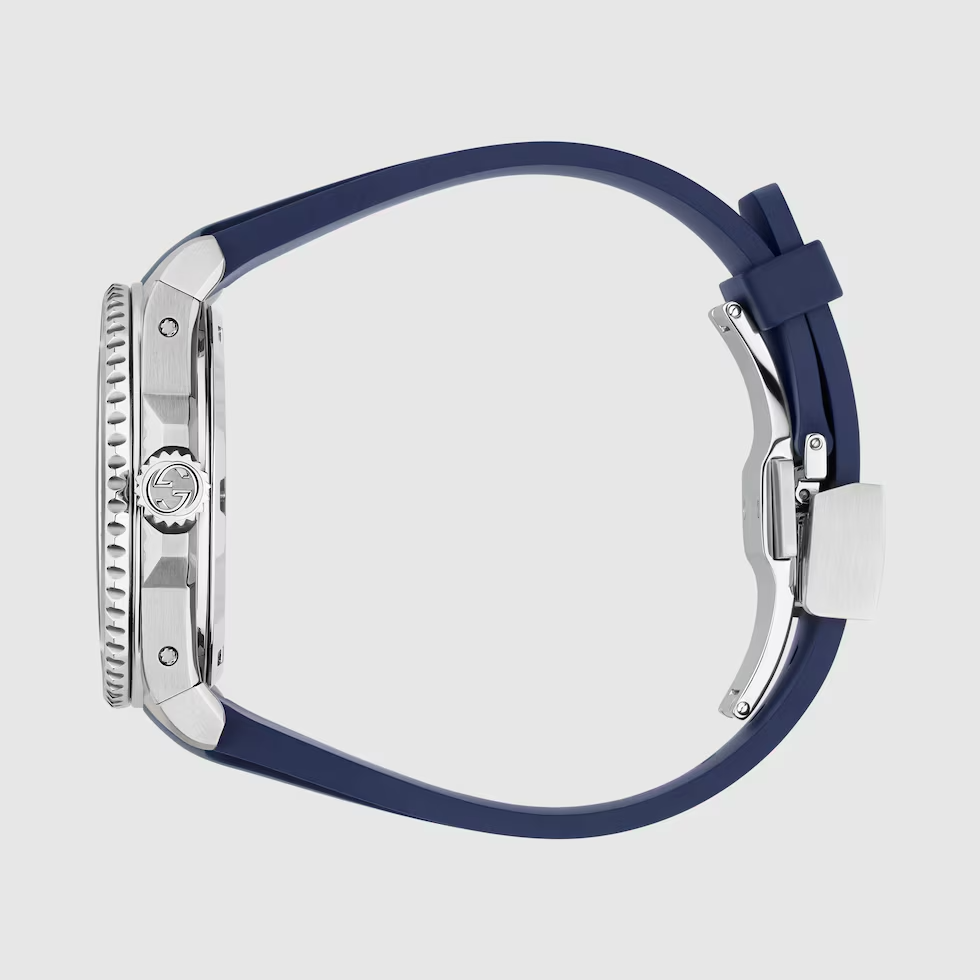Gucci Dive 40mm Blue Dial Men’s Automatic Watch with Rubber Strap