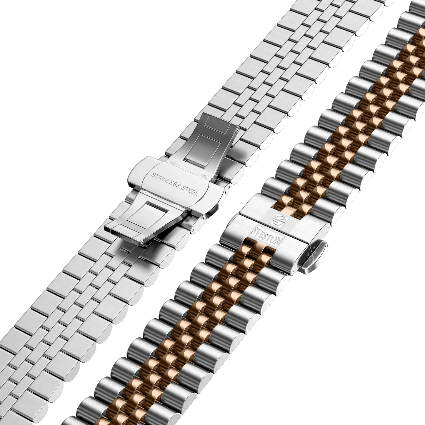Sveston SV-10059 Rose Gold & Silver Watch