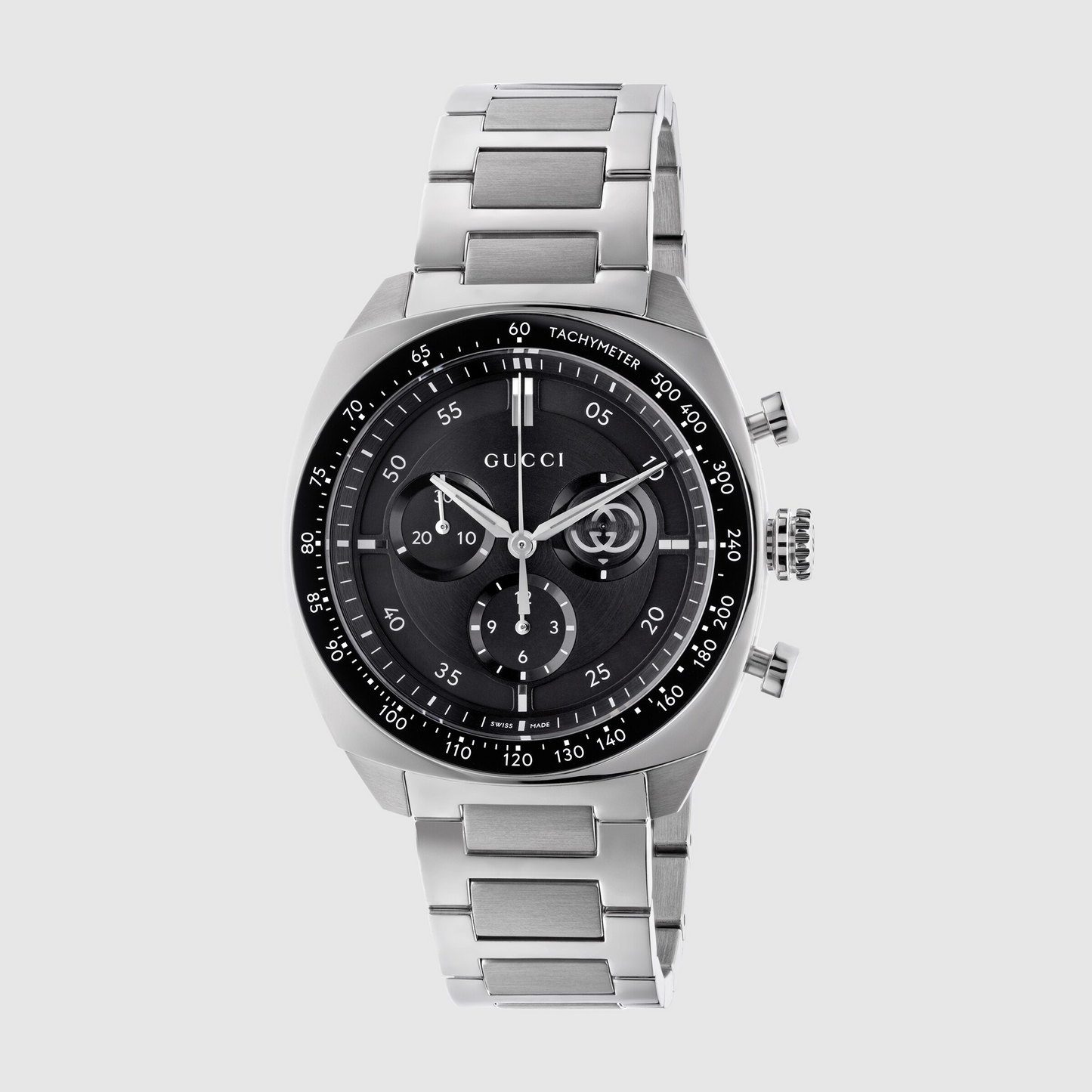 Gucci Interlocking 41mm Black Chronograph Men’s Watch
