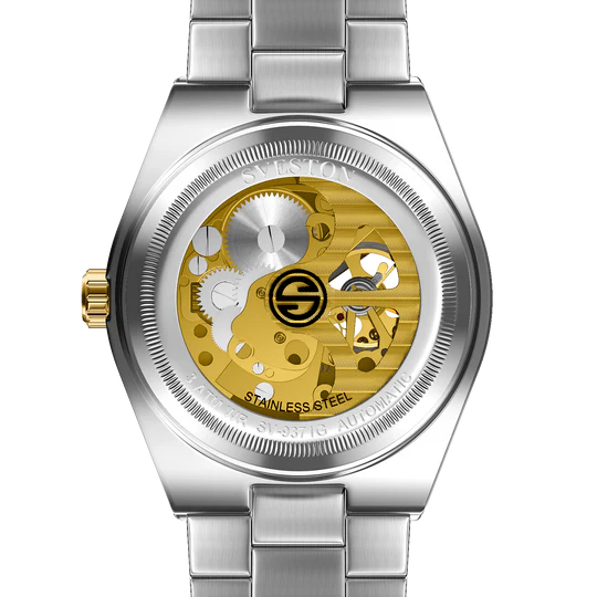 Sveston Automatic Black Dial Gold & Silver Men’s Watch