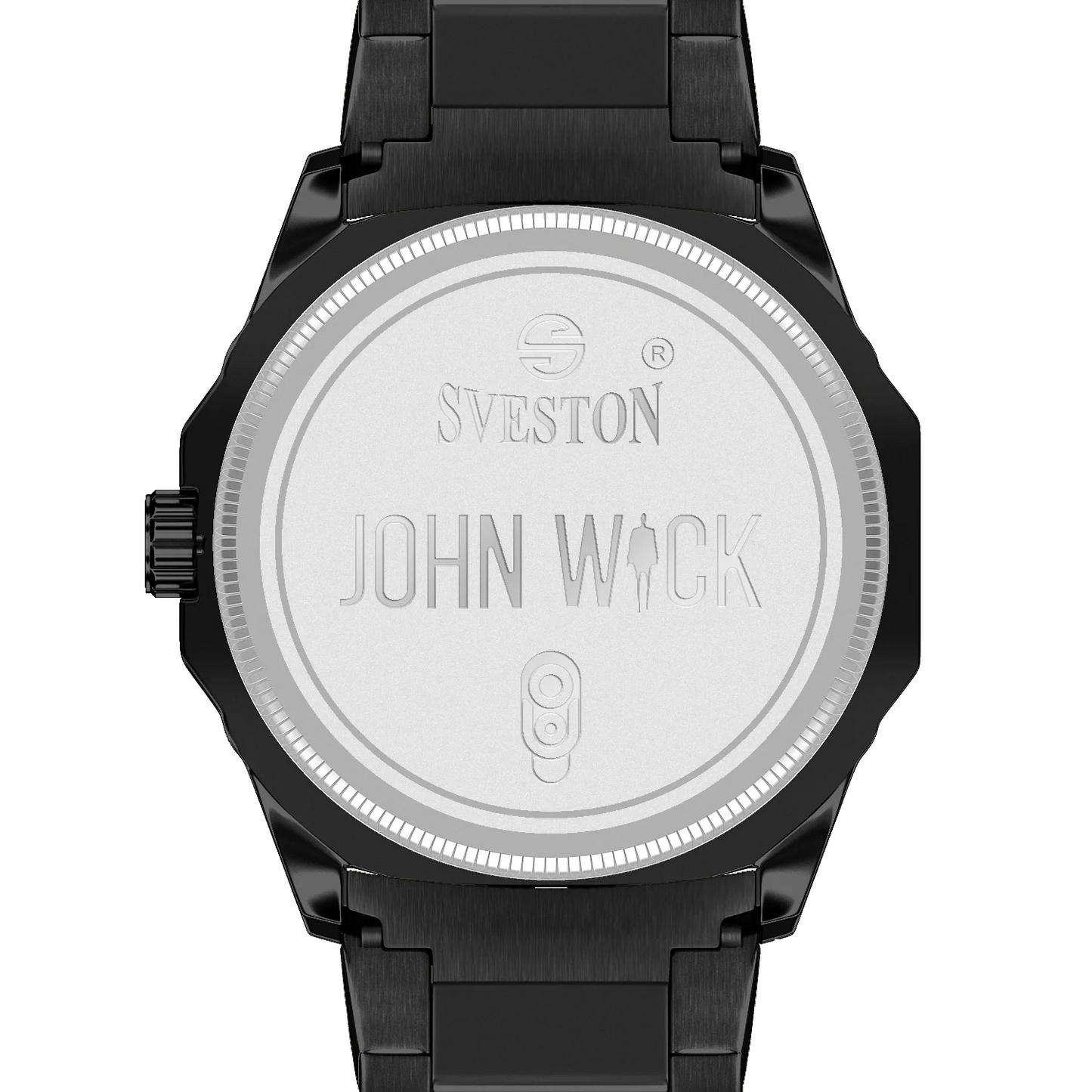 Sveston John Wick Black Stainless Steel Men’s Watch