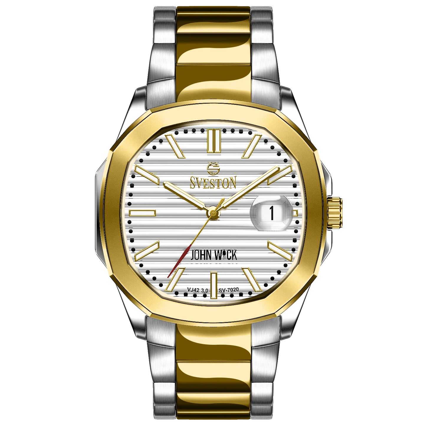 Sveston John Wick Two-Tone Gold & Silver Watch