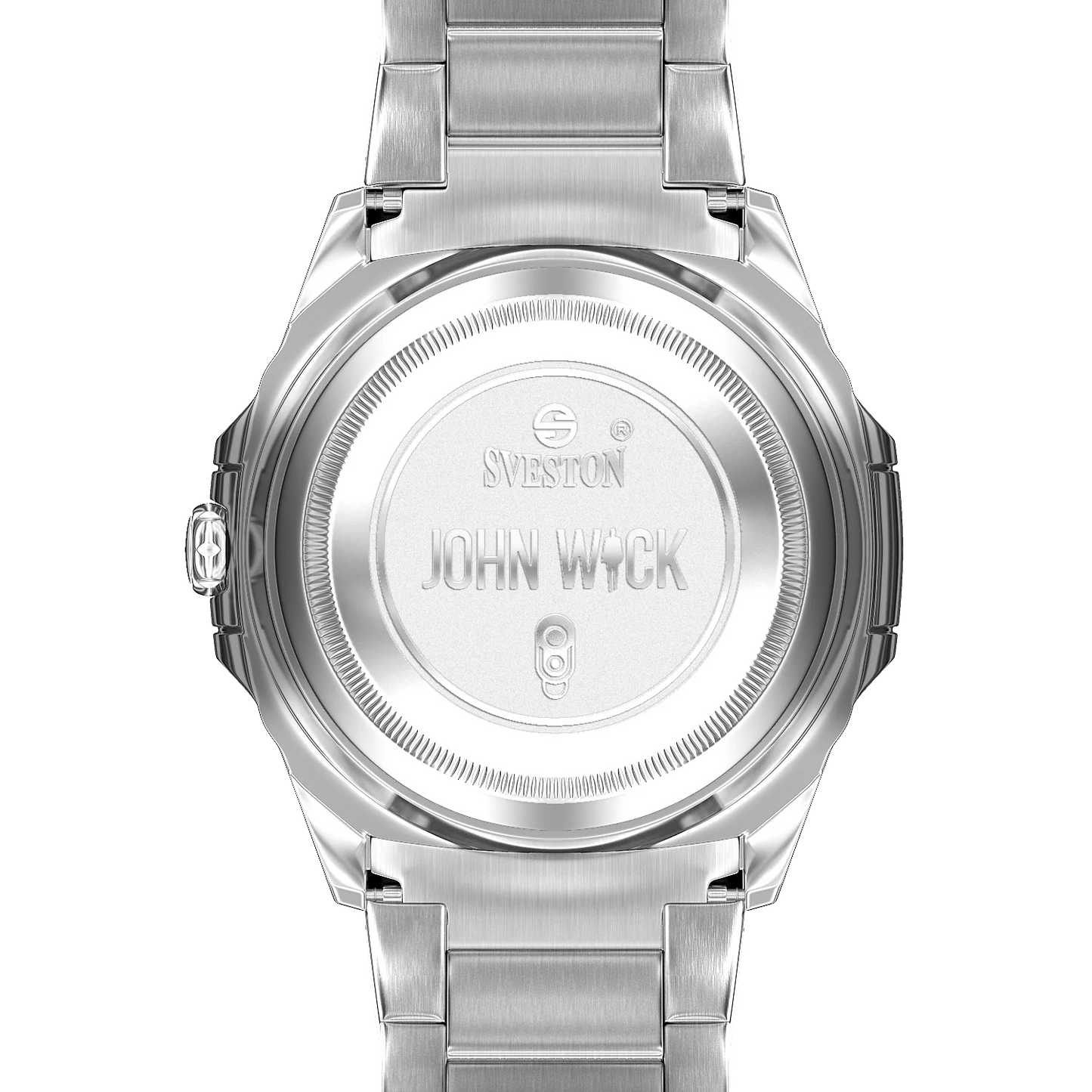 Sveston John Wick Silver Stainless Steel Men’s Watch