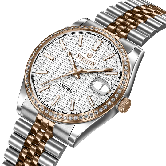 Sveston SV-10059 Rose Gold & Silver Luxury