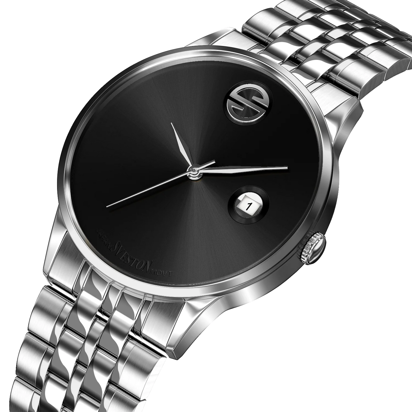 Sveston Black Dial Men’s Luxury Watch
