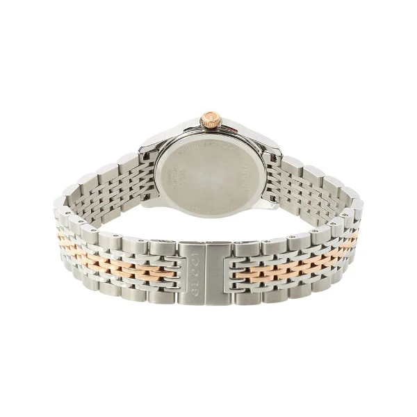 Gucci G-Timeless Two-Tone Rose Gold & Silver Watch – Luxury Swiss Mother-of-Pearl Dial