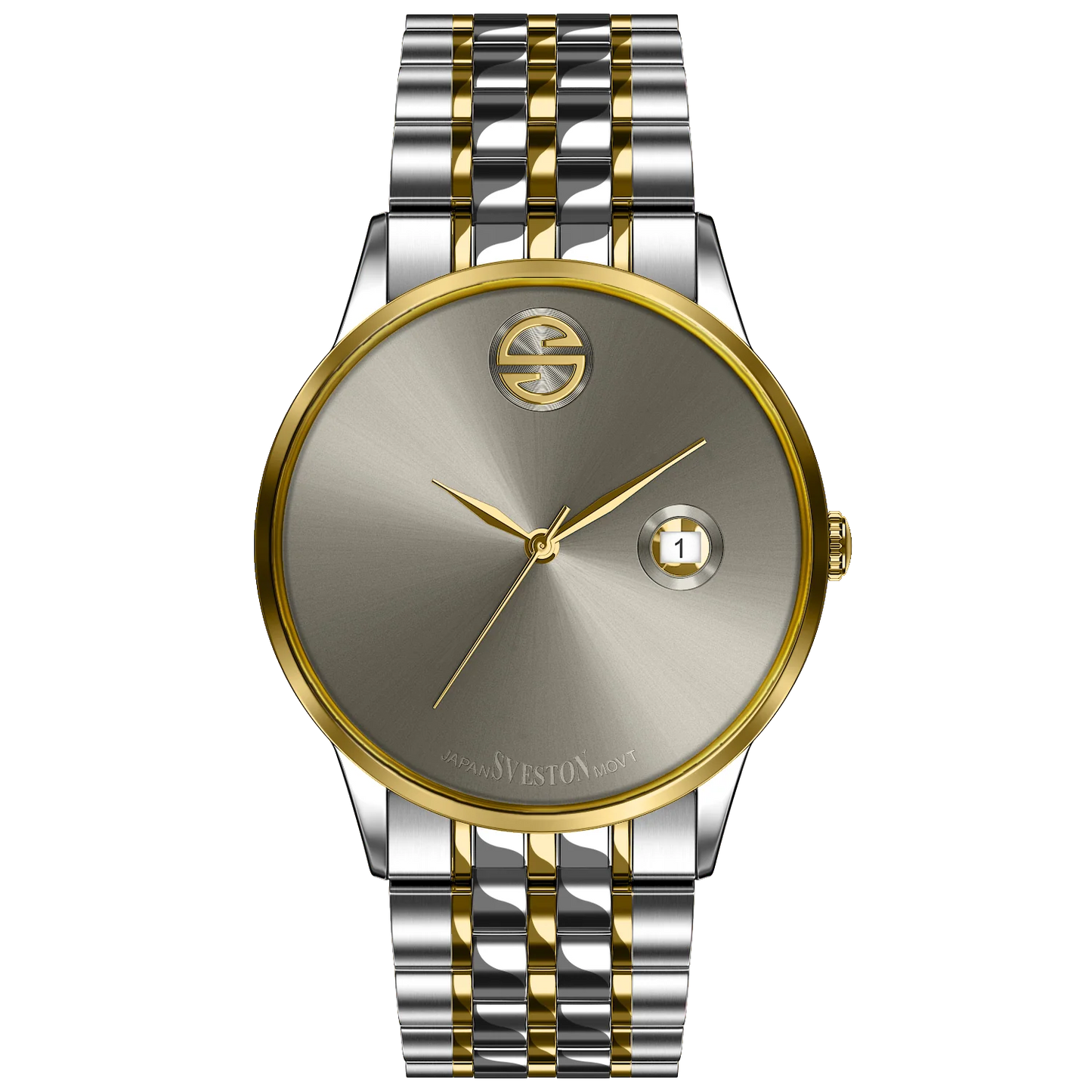 Sveston SV-7526 Two-Tone Gold & Silver Men’s Watch