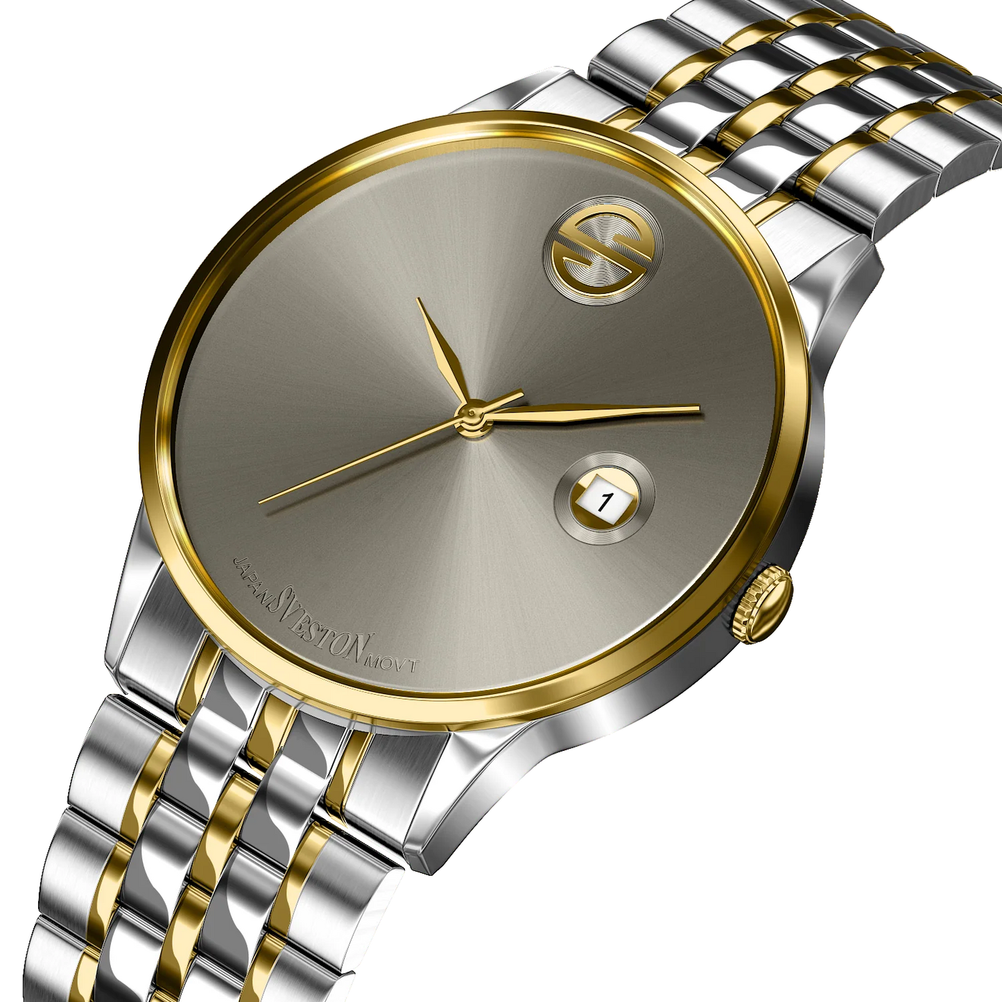 Sveston SV-7526 Two-Tone Gold & Silver Men’s Watch