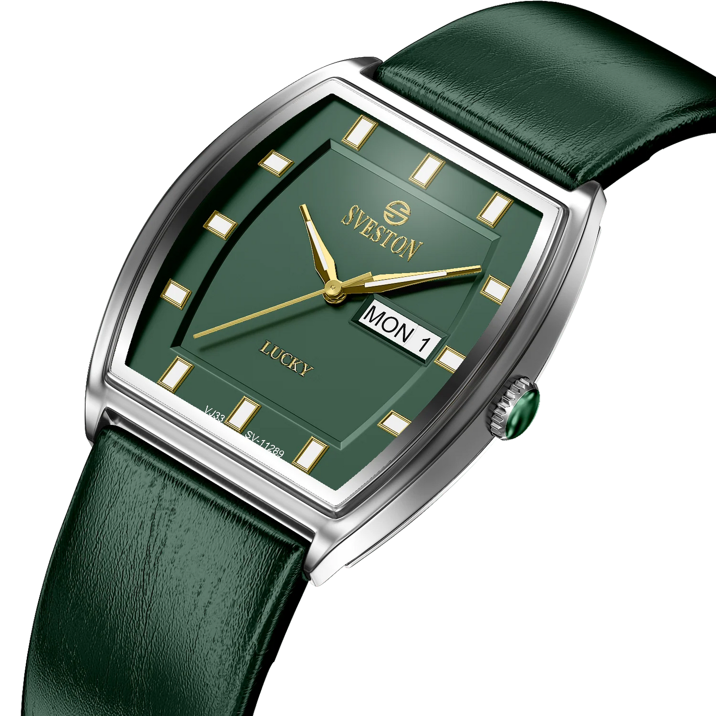 Sveston Lucky Green & Silver Watch