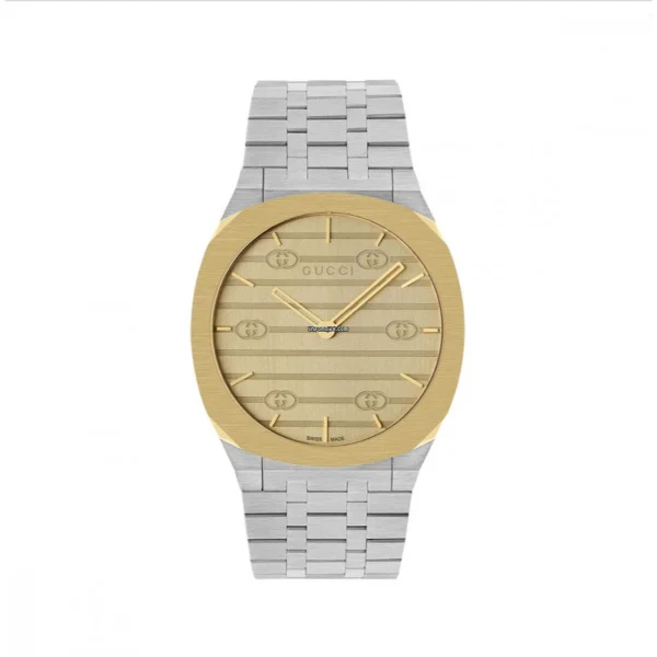 Gucci 25H Men’s Two-Tone Stainless Steel Watch