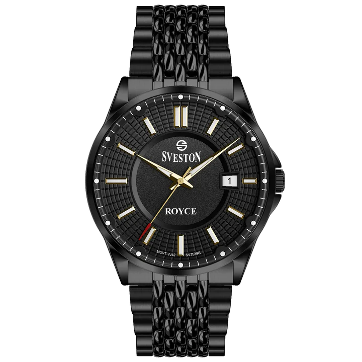 Sveston SV-7529 All Black Stainless Steel Men’s Watch