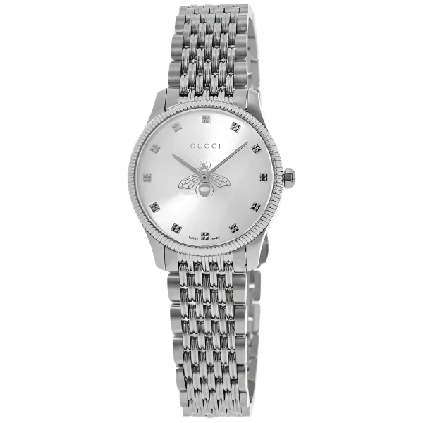 Gucci G-Timeless Silver Bee Dial