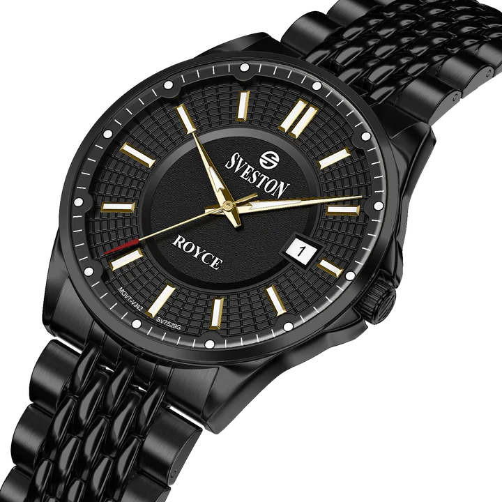 Sveston SV-7529 All Black Stainless Steel Men’s Watch