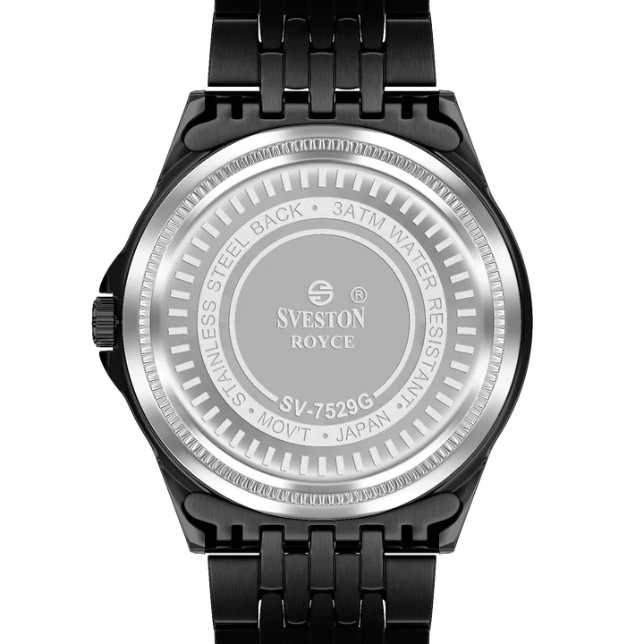Sveston SV-7529 All Black Stainless Steel Men’s Watch