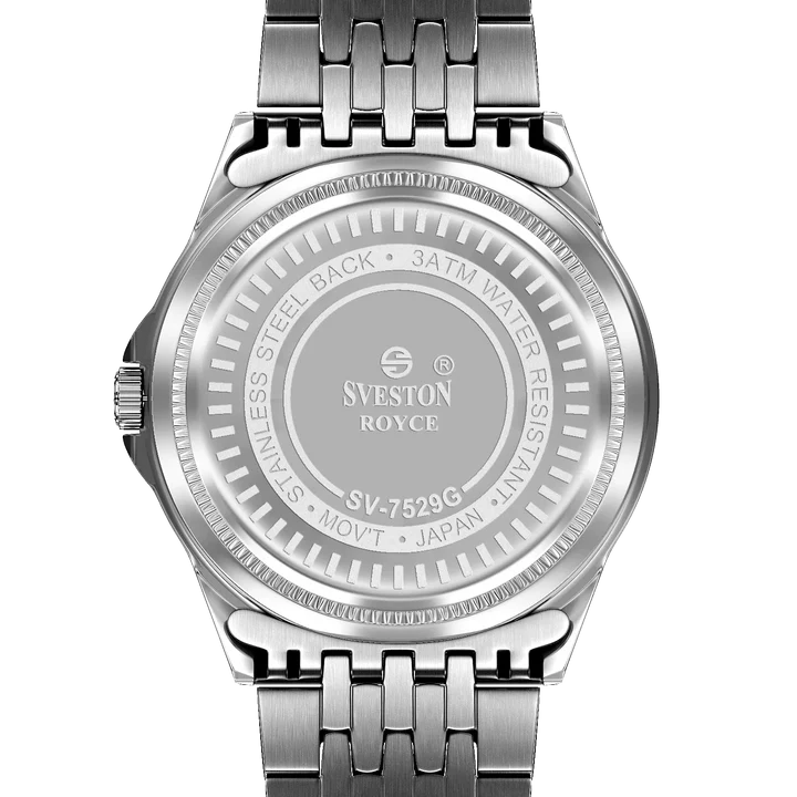 Sveston Men’s Blue Dial Stainless Steel Watch