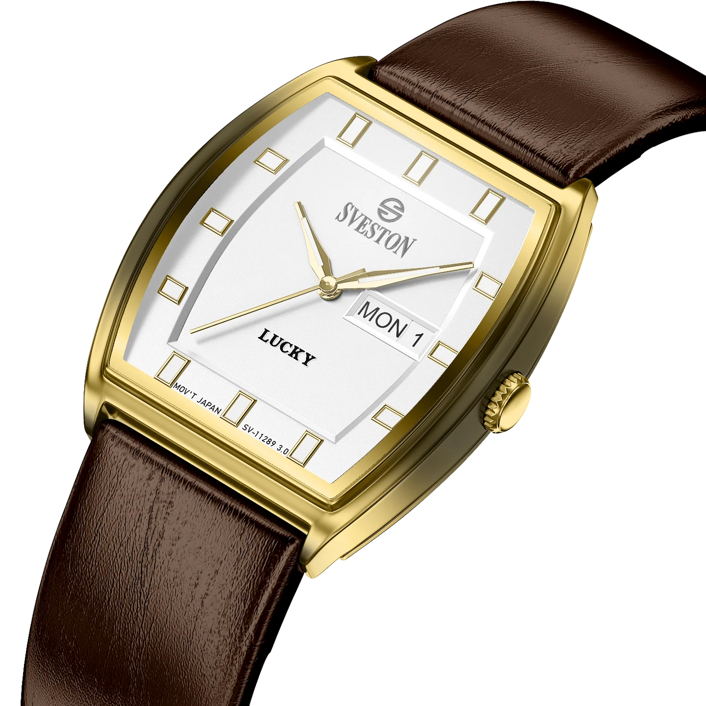 Sveston Lucky White & Gold Watch