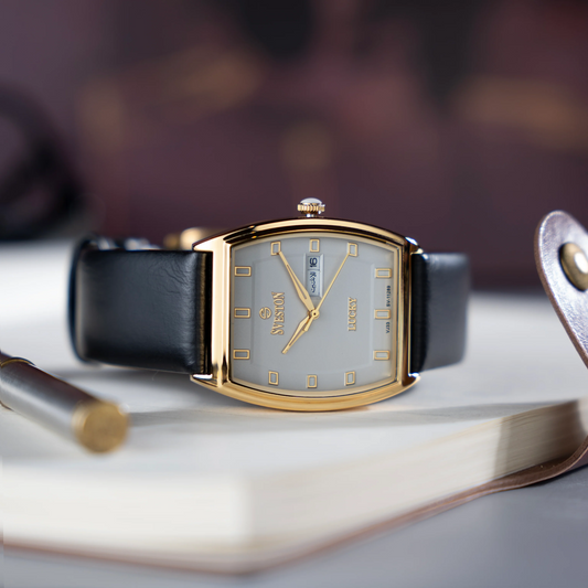 Sveston Lucex Black & Gold Watch