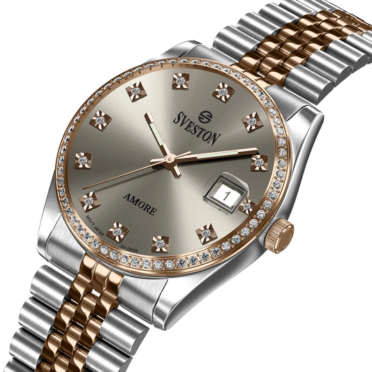 Sveston  SV-10059 Rose Gold & Silver Watch