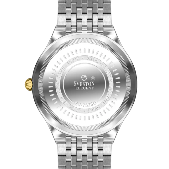 Sveston SV-7528 Gold Dial Two-Tone Men’s Watch