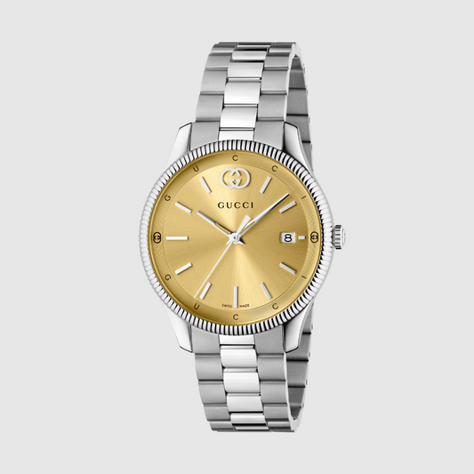 Gucci G-Timeless  Gold Dial Stainless Steel Watch