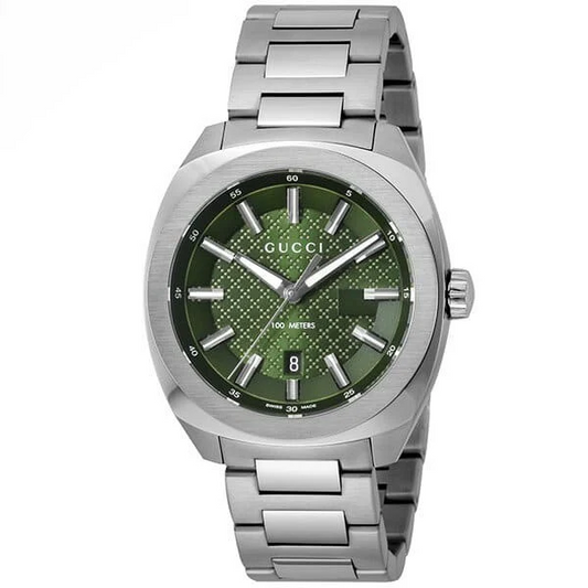 Gucci Stainless Steel 40mm Green Dial Watch