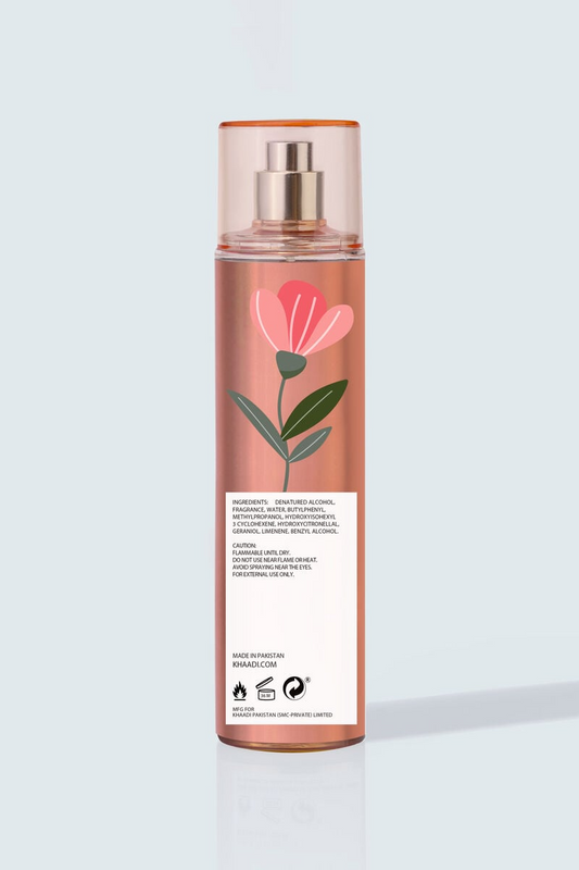 Khaadi Crystal Blush Body Mist – Soft Floral & Fruity Fragrance for Women