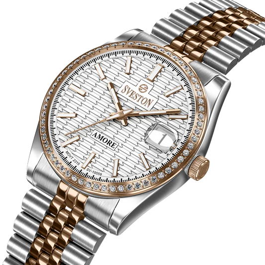 Sveston SV-10059 Rose Gold & Silver Luxury