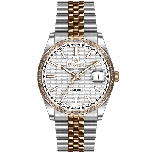Sveston SV-10059 Rose Gold & Silver Luxury