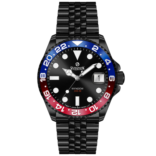 Sveston Wyndow 300-M GMT Watch for Men