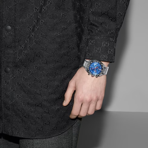 Gucci Interlocking 41mm Blue Chronograph Men’s Watch