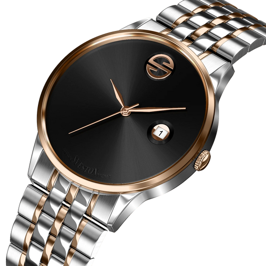 Sveston Two-Tone Gold & Silver Watch for Men
