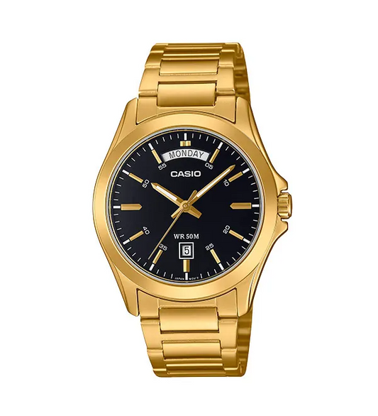 Casio MTP-1370G-1A Gold and Black Men’s Watch