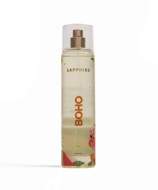 Sapphire Boho Body Mist – Fresh Fruity & Tropical Fragrance