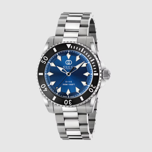Gucci Dive 40mm Blue Dial Stainless Steel Men’s Luxury Watch
