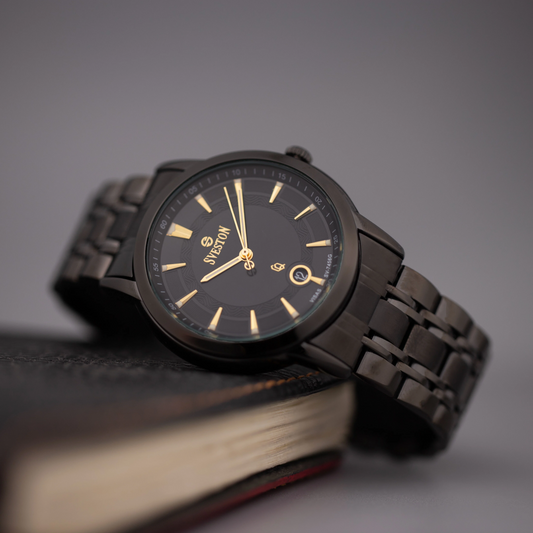 Sveston Black Dial Men’s Watch