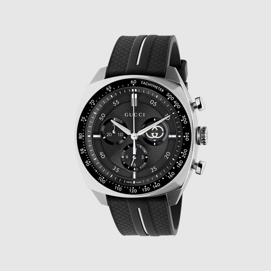 Gucci Interlocking 41mm Black Chronograph Watch