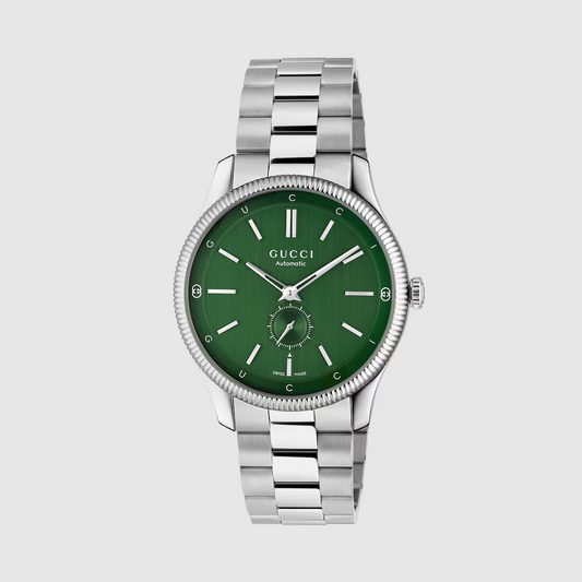 Gucci 25H Automatic Green Dial Stainless Steel Men’s Luxury Watch