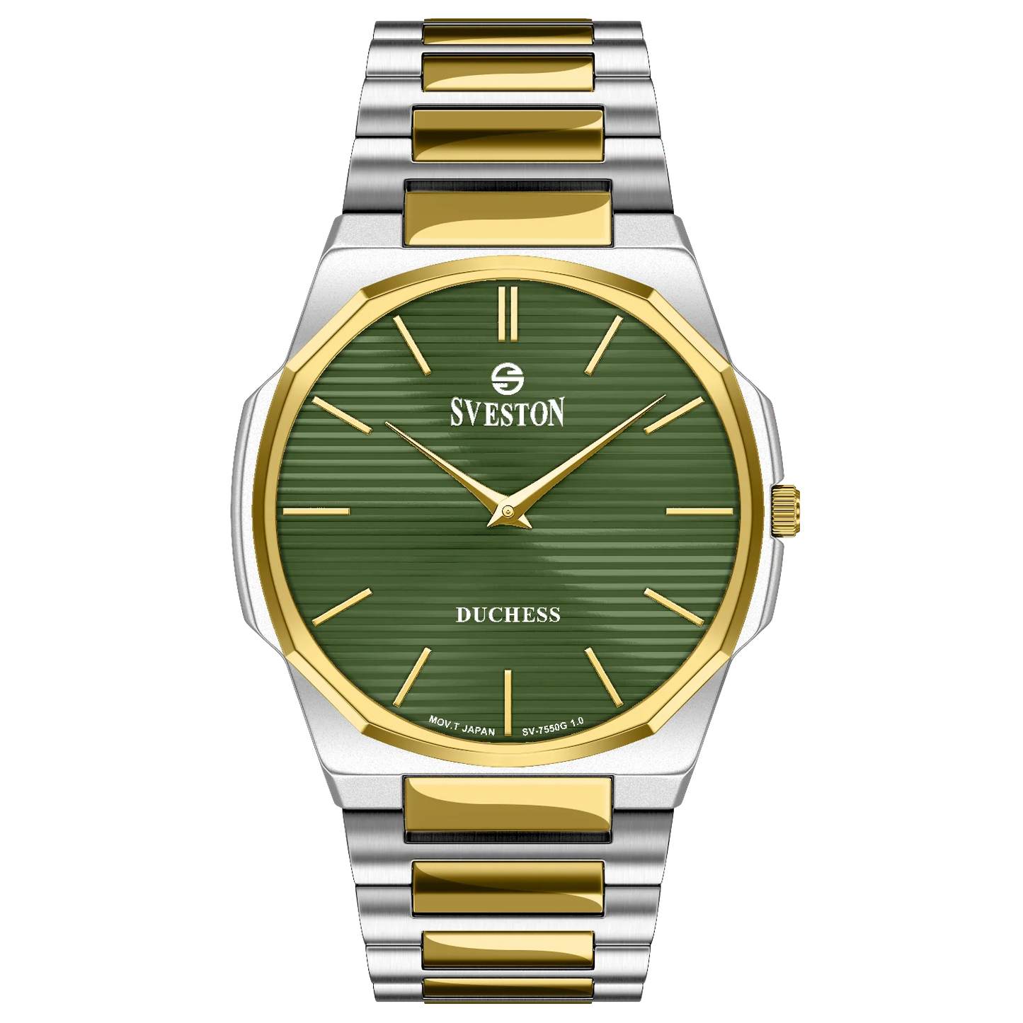Sveston Duchess Green Dial Two-Tone Watch