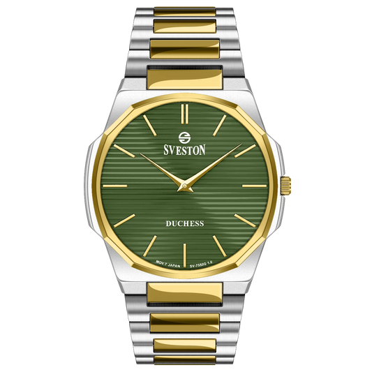 Sveston Duchess Green Dial Two-Tone Watch