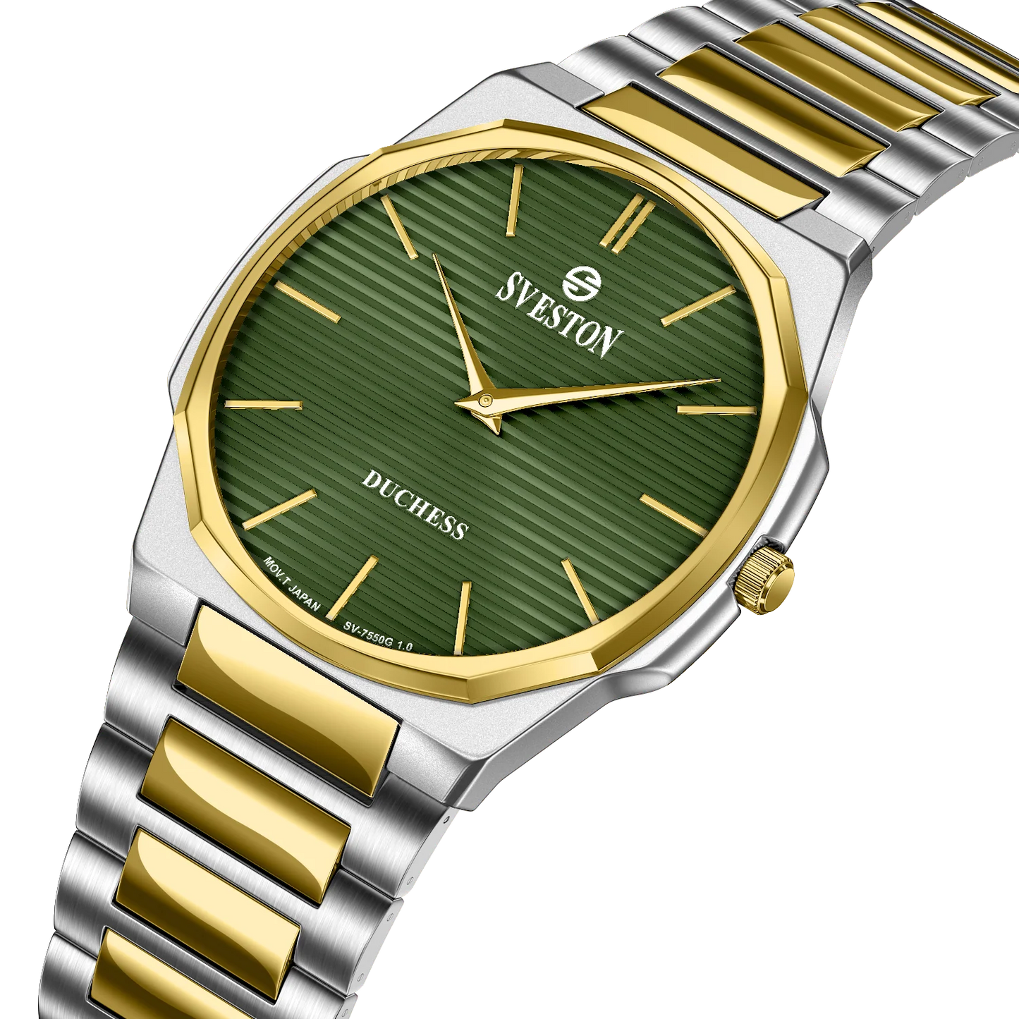 Sveston Duchess Green Dial Two-Tone Watch