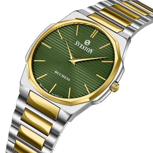 Sveston Duchess Green Dial Two-Tone Stainless Steel Watch