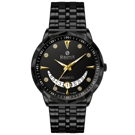 Sveston Modicci Black & Gold Watch