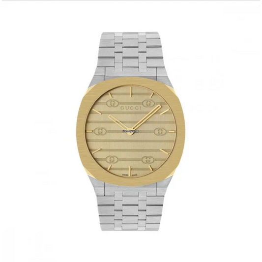 Gucci 25H Men’s Two-Tone Stainless Steel Watch