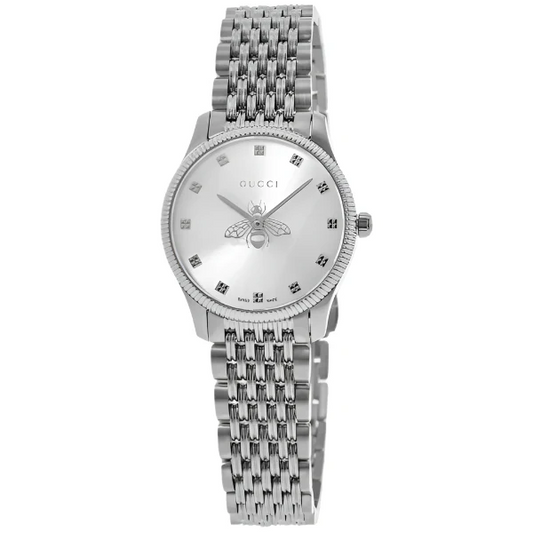 Gucci G-Timeless Silver Bee Dial