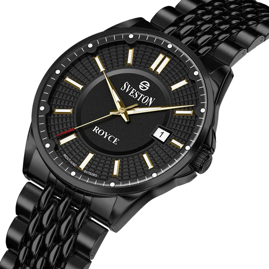 Sveston  SV-7529 All Black Stainless Steel Men’s Watch