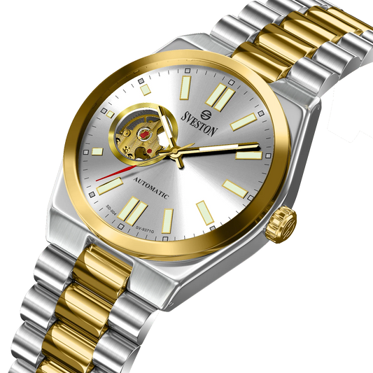 Sveston Automatic Two-Tone Silver & Gold Watch