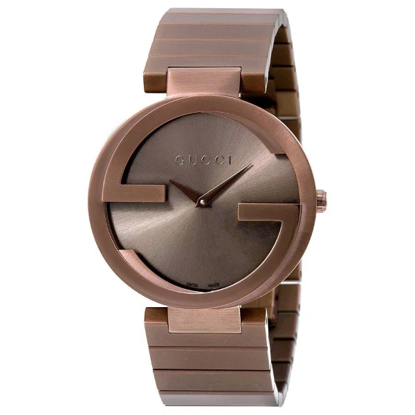 Gucci Unisex G-Chrono Brown Dial Watch with Rose Gold-Tone Bracelet – Swiss Luxury Timepiece