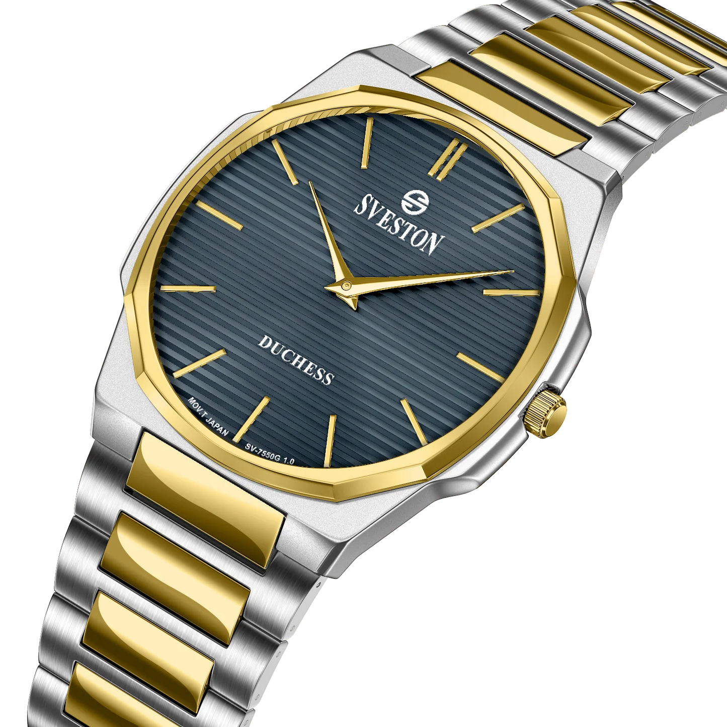 Sveston Duchess Blue Dial Two-Tone Watch