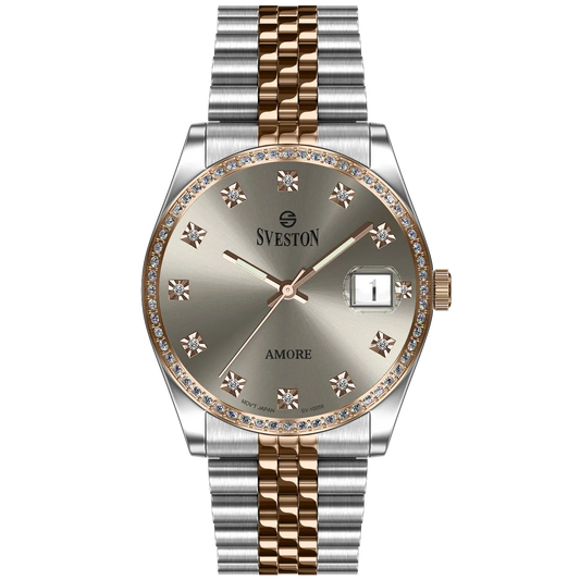 Sveston  SV-10059 Rose Gold & Silver Watch