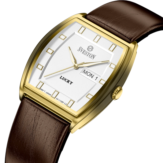 Sveston Lucky White & Gold Watch